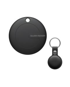 Silver Monkey TAG Schwarzes Silikon