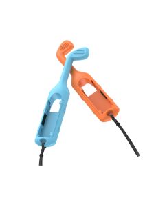 YAXO Joy-Con GOLF SET Grip f&uuml;r NS/NS2 Inferno Orange&Hydro Bl
