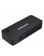 Silver Monkey Switch Box HUB 4 x USB 3.1 + USB-C (DC) (für 2 Computer)