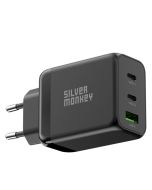 Silver Monkey Ladegerät GaN 65W USB-C PD USB 3.0 QC B