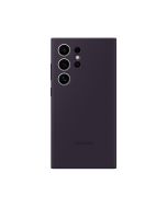 Samsung Silikonhülle für Galaxy S24 Ultra Dunkelviolett