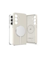 Tech-Protect Liquid Silicone Magsafe für Samsung Galaxy S25 Cosmic Latte