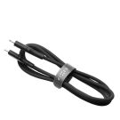 FIXED Flüssigsilikon-USB-C/Lightning-Kabel 0,5 m schwarz