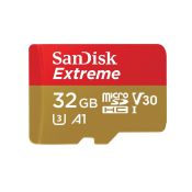 SanDisk 32GB microSDHC Extreme 100MB/s A1 C10 V30 UHS-I U3
