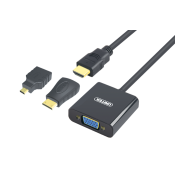 Unitek HDMI, Mini-HDMI, Micro-HDMI – VGA+Audio-Adapter