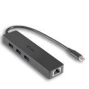 i-tec USB-C Slim LAN HUB 3x USB 3.0 RJ-45 10/100/1000 Mbit/s