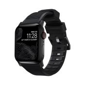 Nomad Rugged Strap für die Apple Watch 49/45/44/42mm mit schwarzer Hardware
