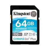 Kingston Canvas Go! Plus 64GB SDXC 170MB/s V30