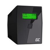 Green Cell UPS/USV (600VA/360W, 2x Schuko, AVR, LCD)