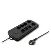 Qoltec Schnellschalter - 8 Steckdosen, 2,5 m