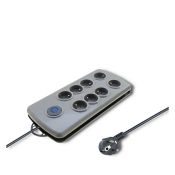 Qoltec Überspannungsschutzleiste - 8 Steckdosen, 2,5 m