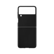 Samsung Leather Cover für Galaxy Flip3 schwarz