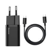 Baseus Super Si Schnellladegerät 25W (USB-C Kabel 1m)