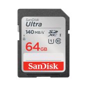 SanDisk 64GB SDXC Ultra 140MB/s C10 UHS-I