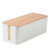 Mozos Organizer für Kabel und Leisten aus weißem Holz