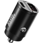 Silver Monkey Autoladegerät USB-C PD, USB-A QC, 30W