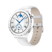 Huawei Watch GT 3 Pro Classic GPS 43mm Keramikgehäuse silber Ledera