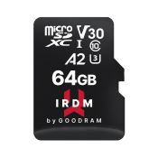 GOODRAM 64GB microSDXC IRDM 170MB/s UHS-I U3 V30 A2
