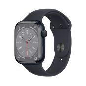 Apple Watch Series 8 GPS 45 mm Aluminiumgehäuse mitternacht Sporta