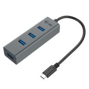 i-tec USB-C Thunderbolt 4x USB 3.0 Metall-HUB 28 cm