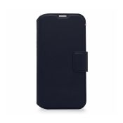 Decoded Abnehmbare Lederbrieftasche für iPhone 14 Pro Max, Marinebla