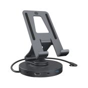 ICY BOX Ein Ständer mit einer Dockingstation für ein Smartphone