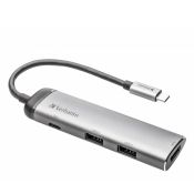 Verbatim USB-C – 2x USB 3.0, USB-C 3.1, HDMI 4K