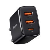 Baseus USB-C, 2x USB-A 30W PD QC3.0 Wandladegerät