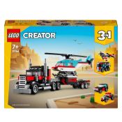 LEGO Creator 3 in 1 31146 Tieflader mit Hubschrauber