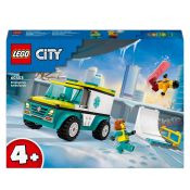 LEGO City 60403 Rettungswagen und Snowboarder