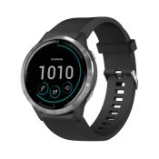 FIXED Silikonarmband für Garmin Fenix QuickFit schwarz (20 mm)