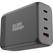 Silver Monkey Ladegerät GaN 200W USB-C PD + USB 3.0 QC B