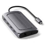Satechi Multiport Adapter (USB-C4, 3x USB-A, 8K HDMI, Ethernet, mSD)