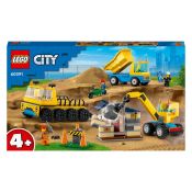 LEGO City 60391 Baufahrzeuge und Kran mit Abrissbirne