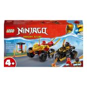 LEGO NINJAGO 71789 Verfolgungsjagd mit Kais Flitzer und Ras' Motorrad