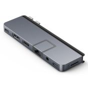 Hyper HyperDrive DUO PRO 7-in-2 USB-C-Hub grau