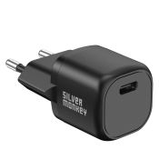 Silver Monkey Mini Ladegerät PD 20W (USB-C) Schwarz
