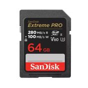 SanDisk 64GB SDXC Extreme PRO 280MB/s V60 UHS-II