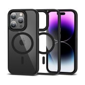 Tech-Protect MagMat Magsafe für iPhone 15 Pro schwarz/klar