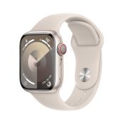 Apple Watch 9 LTE 41mm M/L Aluminium polarstern Sportarmband polar