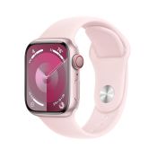 Apple Watch 9 LTE 41mm M/L Aluminium rosé Sportarmband hellrosa