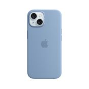 Apple iPhone 15 Silikon Case mit MagSafe winterblau