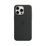Apple iPhone 15 Pro Max Silikon Case mit MagSafe schwarz