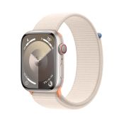 Apple Watch 9 LTE 45mm Aluminium polarstern Sport Loop polarstern