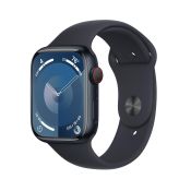 Apple Watch 9 LTE 45mm S/M Aluminium mitternacht Sportarmband mitt