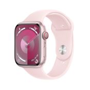 Apple Watch 9 LTE 45mm S/M Aluminium rosé Sportarmband hellrosa