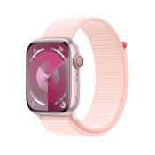 Apple Watch 9 LTE 45mm Aluminium rosé Sport Loop hellrosa