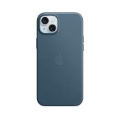 Apple iPhone 15 Plus Feingewebe Case mit MagSafe pazifikblau