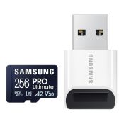 Samsung 256GB microSDXC PRO Ultimate 200MB/s mit Kartenleser (2023)