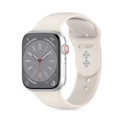 Tech-Protect Silikon für Apple Watch 40/41/42 mm Starlight